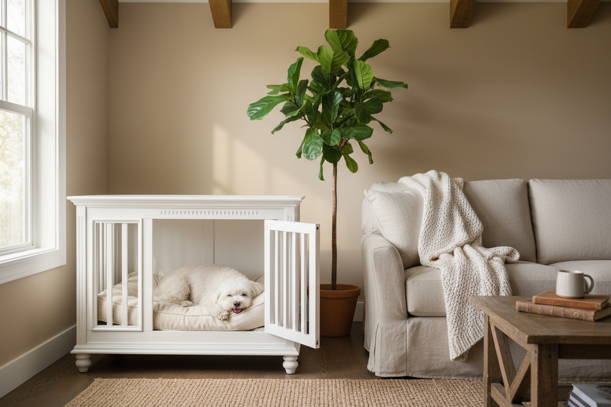 5 Reasons Your Dog Needs a Furniture-Style Crate (Not a Wire Cage)