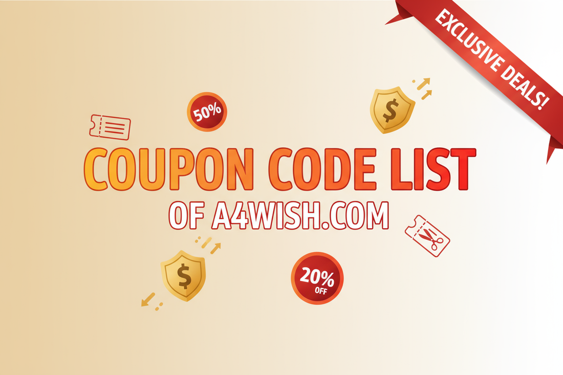 Coupon code List of A4wish.com