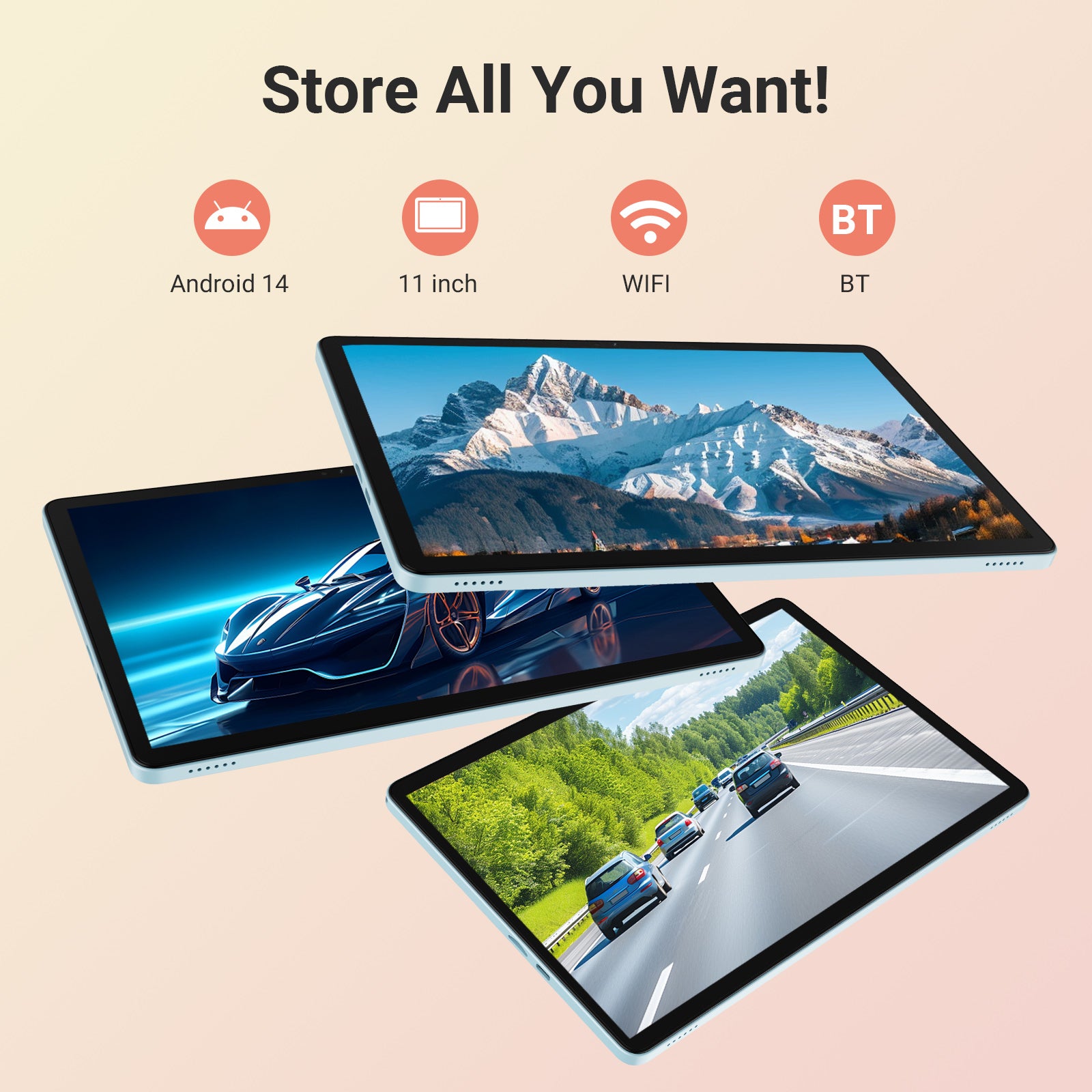 Tab R11–11" Tablet,Android 14 OS