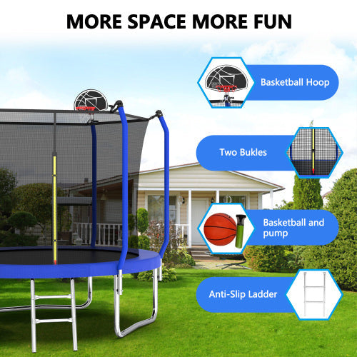 8FT Trampoline - More Space More Fun Features Overview