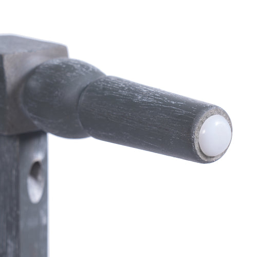 26" Gray Counter Stools Set of 2 | Upholstered Bar Stools with Solid Acacia Wood Frame