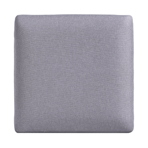 26" Gray Counter Stools Set of 2 | Upholstered Bar Stools with Solid Acacia Wood Frame