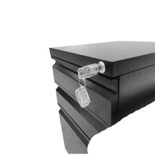 3-Drawer Mobile Filing Cabinet with Lock - Under Desk Storage for Home Office
