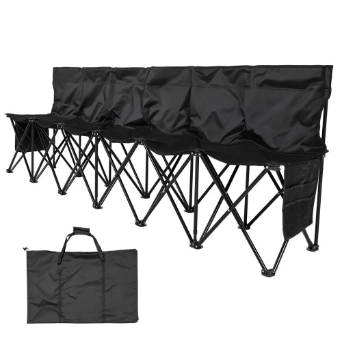 Durable and Comfortable Seating - 600D Oxford Fabric 176.4 lbs Per Seat Reinforced Metal Poles