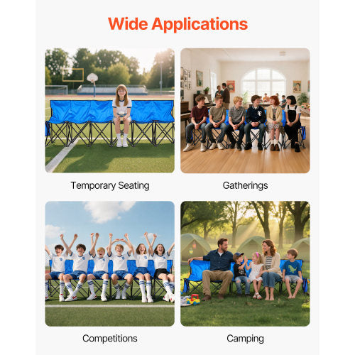 Wide Applications - Temporary Seating Gatherings Competitions Camping 4 Scenes