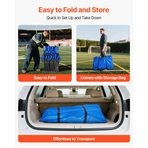 Easy to Fold and Store - Easy to Fold Comes with Storage Bag Effortless to Transport in Car Trunk