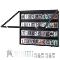 36 Graded Sports Card Display Case - Full Open View with Keys and Hardware