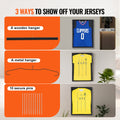 3 Ways to Show Off Your Jerseys - Wooden Hanger Metal Hanger 10 Secure Pins