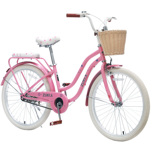 ZUKKA 24 inch girls cruiser bike pink