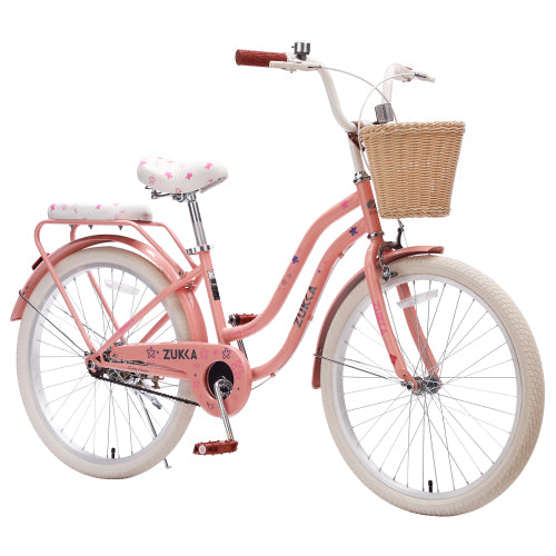 ZUKKA 24 inch girls cruiser bike peach