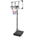 Portable Basketball Goal System with Height Adjustable 5.6 to 7FT, 28 Inch Backboard for Indoor Outdoor Use