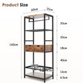 Dog Feeding Station with 3 Height Adjustable Raised Bowls | Storage Shelves, Drawer & Hooks | Furniture-Style Pet Feeder for Large Medium Dogs & Cats | Black + Vintage