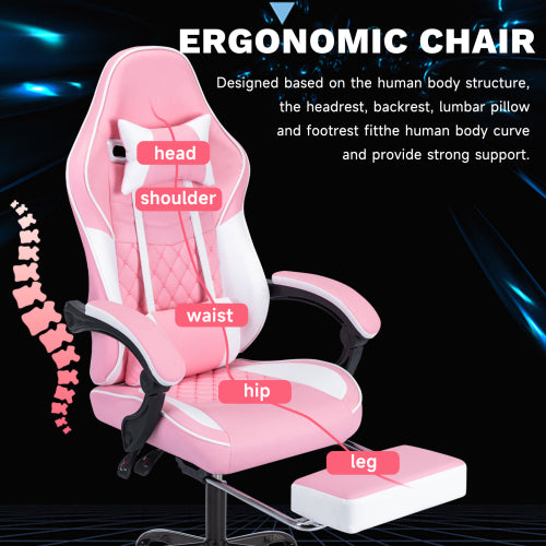 Gaming chair 90-135 degree reclining with 3D armrest