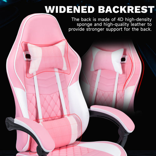 Gaming chair widened backrest 4D high-density sponge