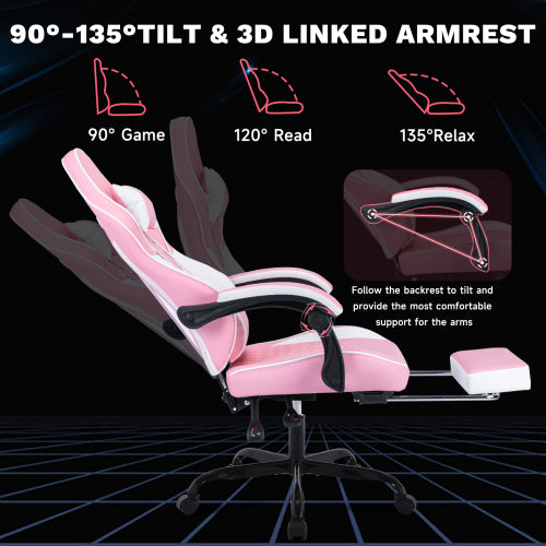 Ergonomic gaming chair comfortable memory foam seat cushion