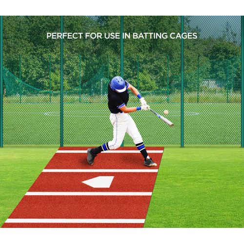 Baseball Batting Mat - Perfect for Use in Batting Cages