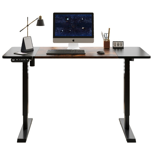 55" Electric Standing Desk - Height Adjustable Sit Stand Desk for Home Office & Gaming