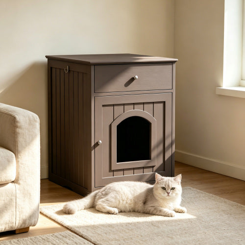 Wooden Cat Litter Box Enclosure - dimensions diagram