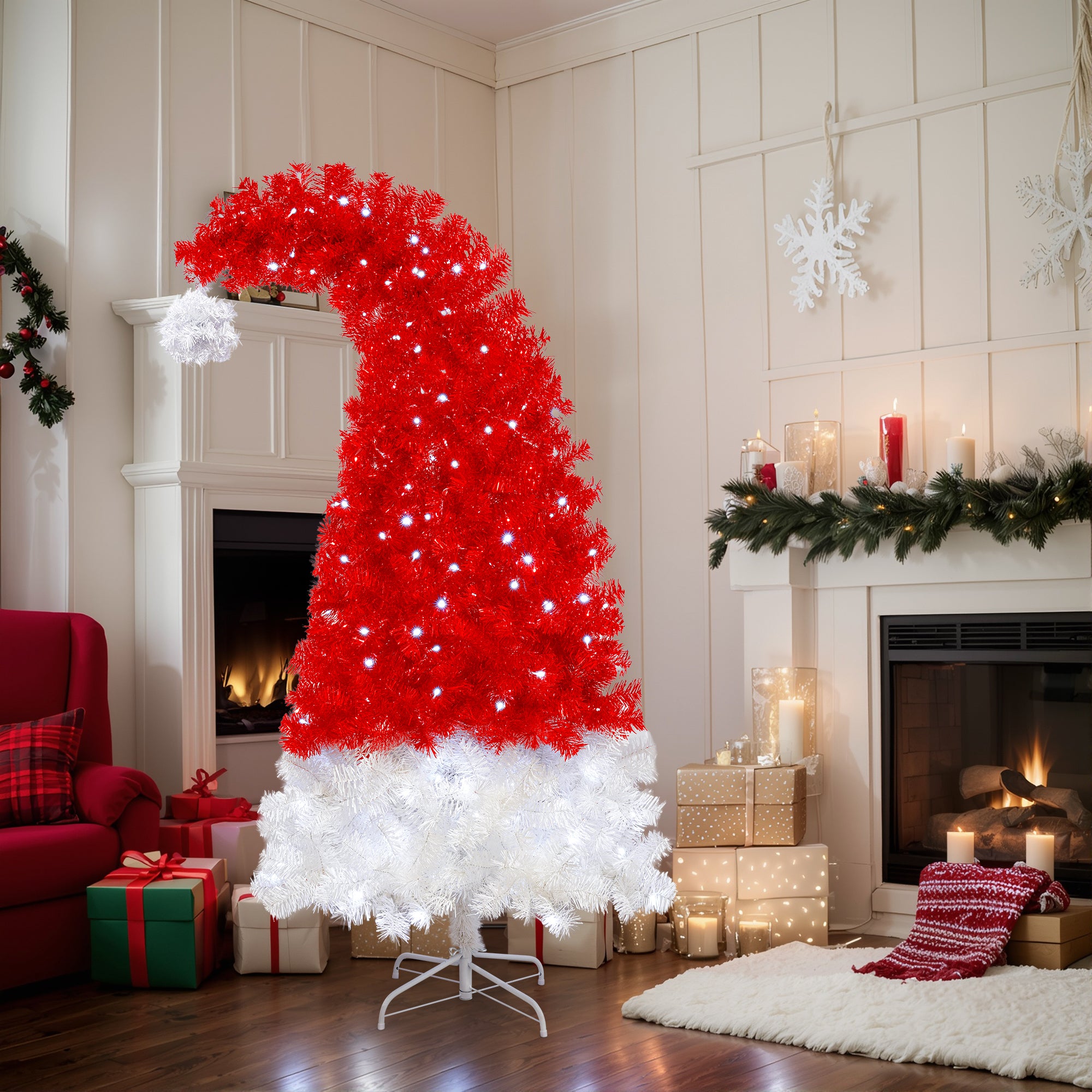 6FT Artificial Christmas Tree with LED